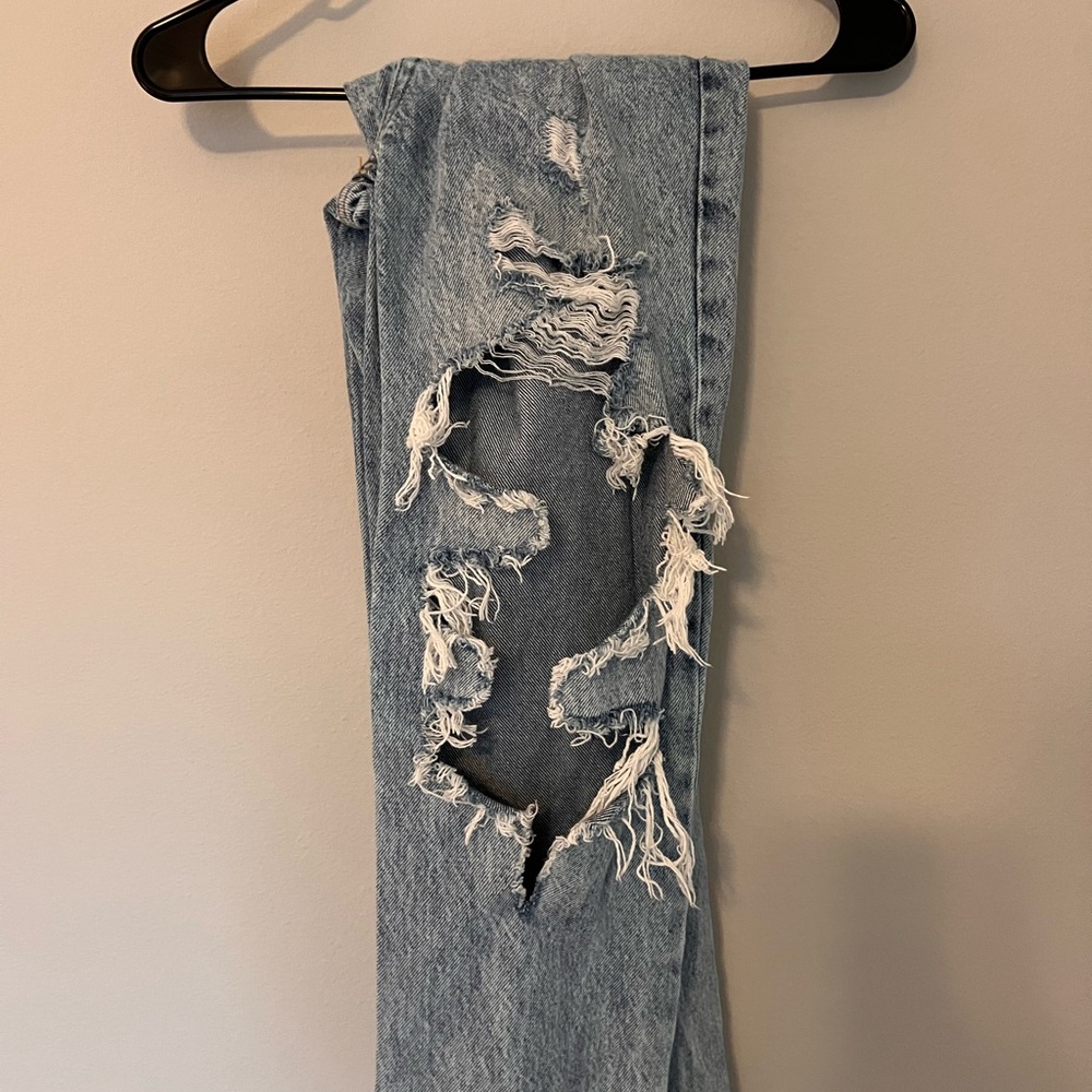 Distressed Blue Women's PacSun Jeans - Picture 2 of 6